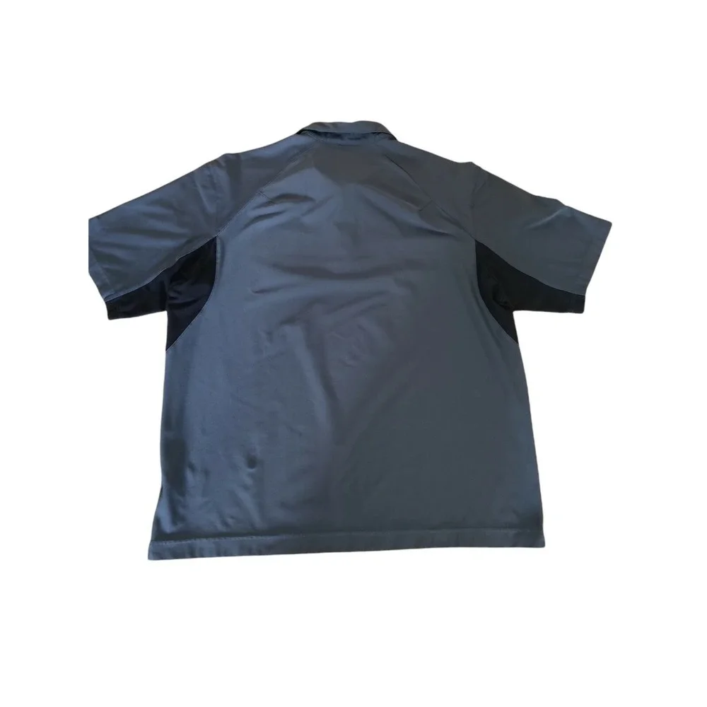 Nike Golf Shirt Mens Size XL Fit Dry Two Tone Blue Polo  Top Hidden Placket Core